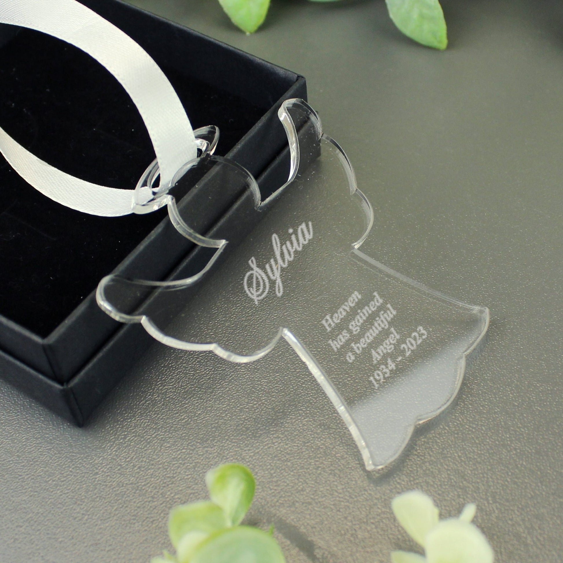 Personalised Acrylic Angel Decoration | Inspired Creative Gifts