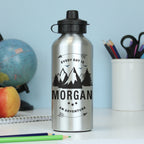 Personalised Adventure Silver Drinks Bottle | Inspired Creative Gifts | UK Supplier