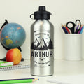 Personalised Adventure Silver Drinks Bottle | Inspired Creative Gifts | UK Supplier