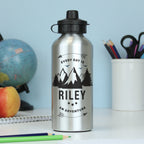 Personalised Adventure Silver Drinks Bottle | Inspired Creative Gifts | UK Supplier