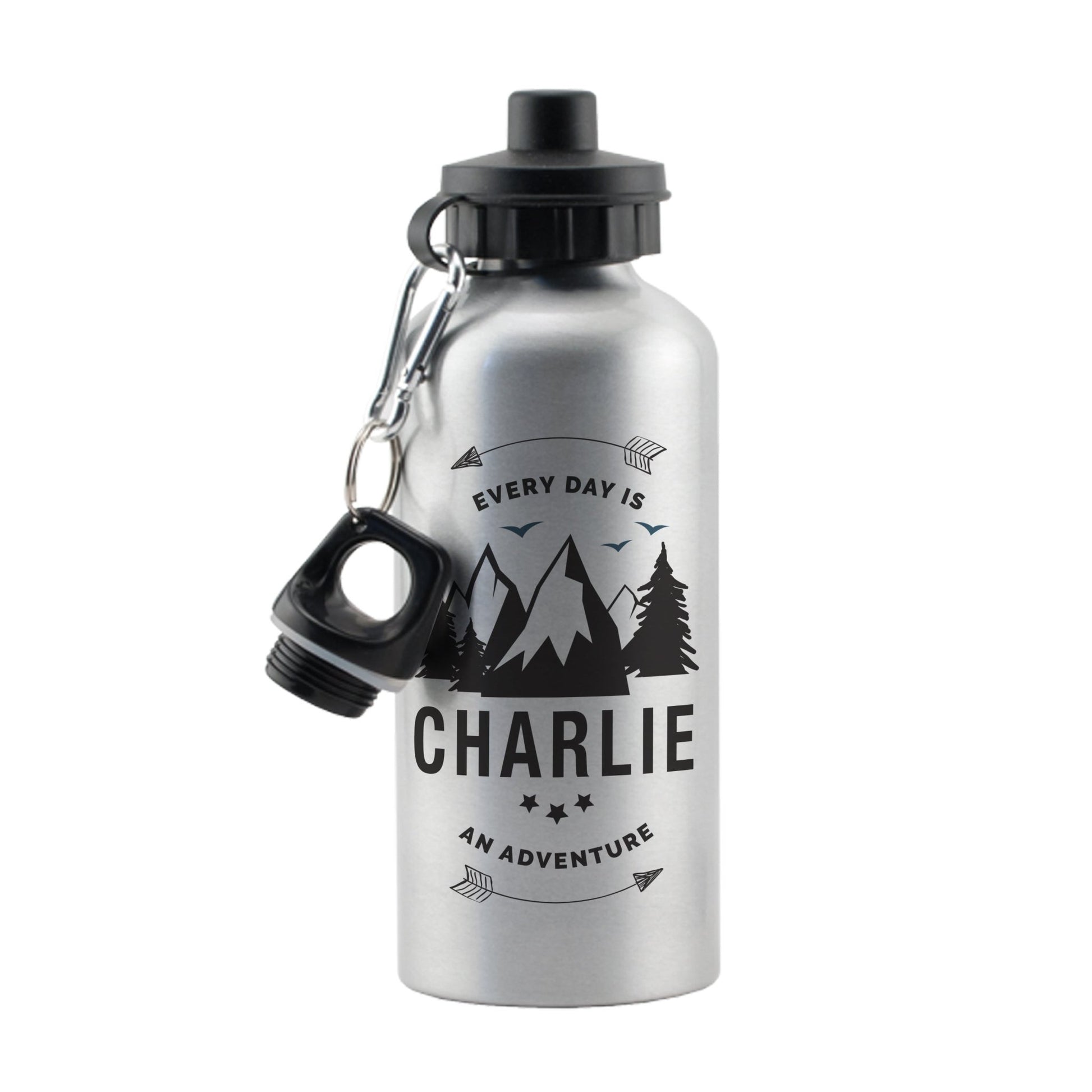 Personalised Adventure Silver Drinks Bottle | Inspired Creative Gifts