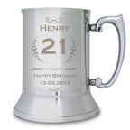 Personalised Age Crest Stainless Steel Tankard | Inspired Creative Gifts | UK Supplier