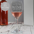Personalised 'All You Need is Wine' Wine Glass | Inspired Creative Gifts | UK Supplier