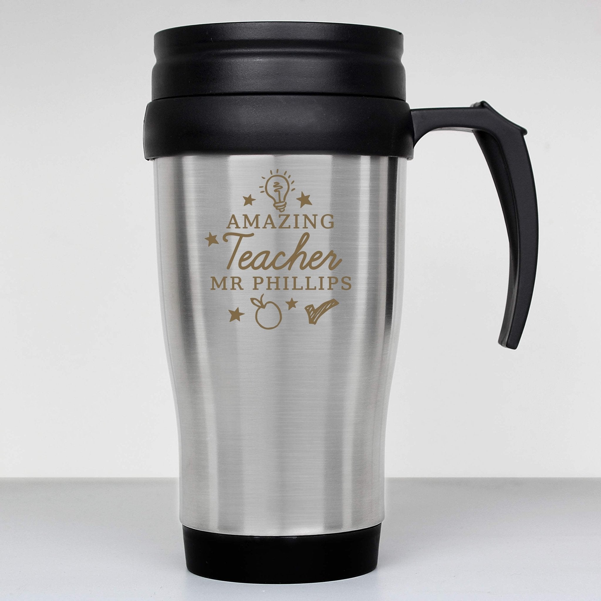 Personalised Amazing Teacher Travel Mug | Inspired Creative Gifts | UK Supplier