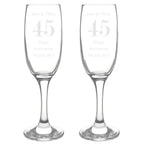 Personalised Anniversary Pair of Flutes | Inspired Creative Gifts | UK Supplier
