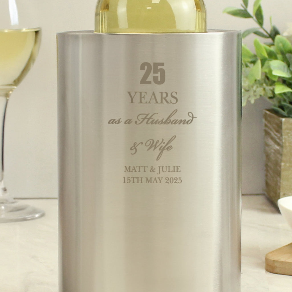 Personalised Anniversary Wine Cooler | Inspired Creative Gifts | UK Supplier