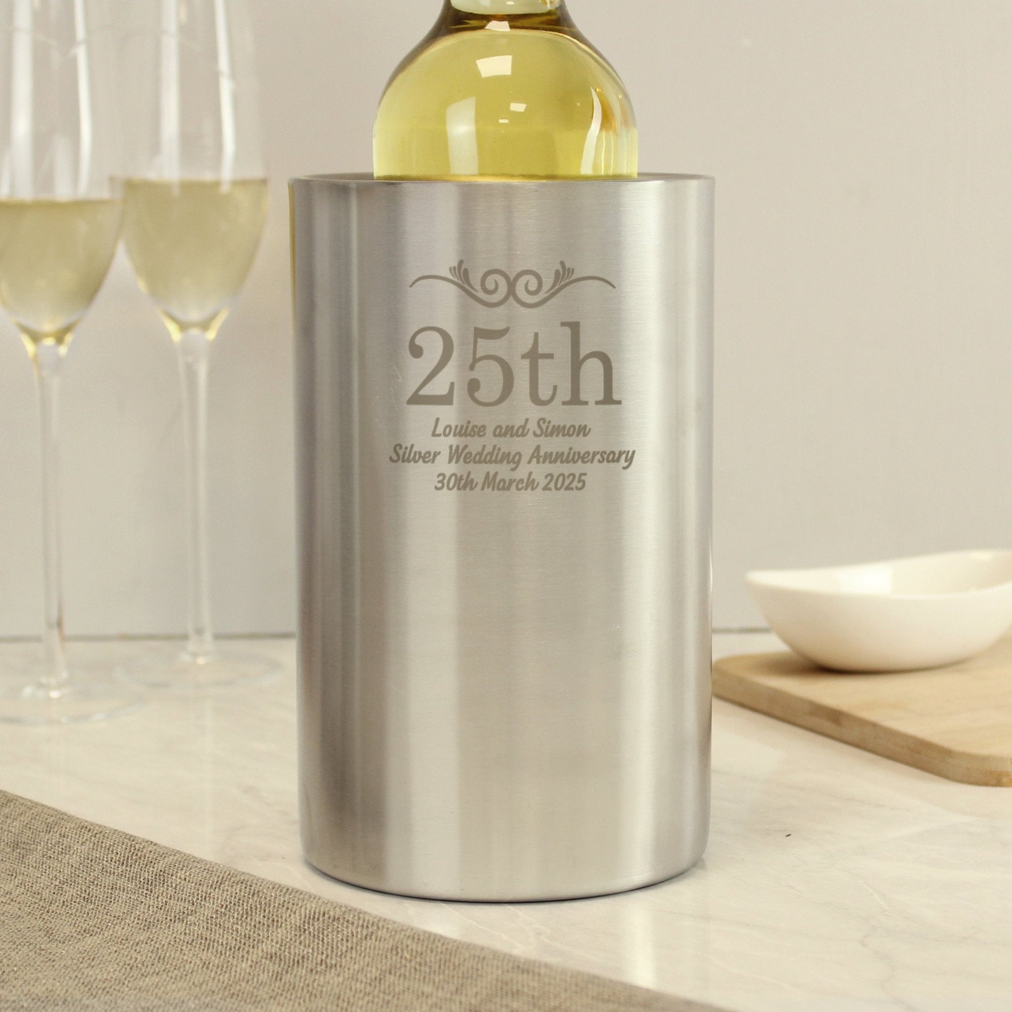 Personalised Anniversary Wine Cooler | Inspired Creative Gifts | UK Supplier