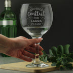 Personalised Another Cocktail Balloon Glass | Inspired Creative Gifts | UK Supplier