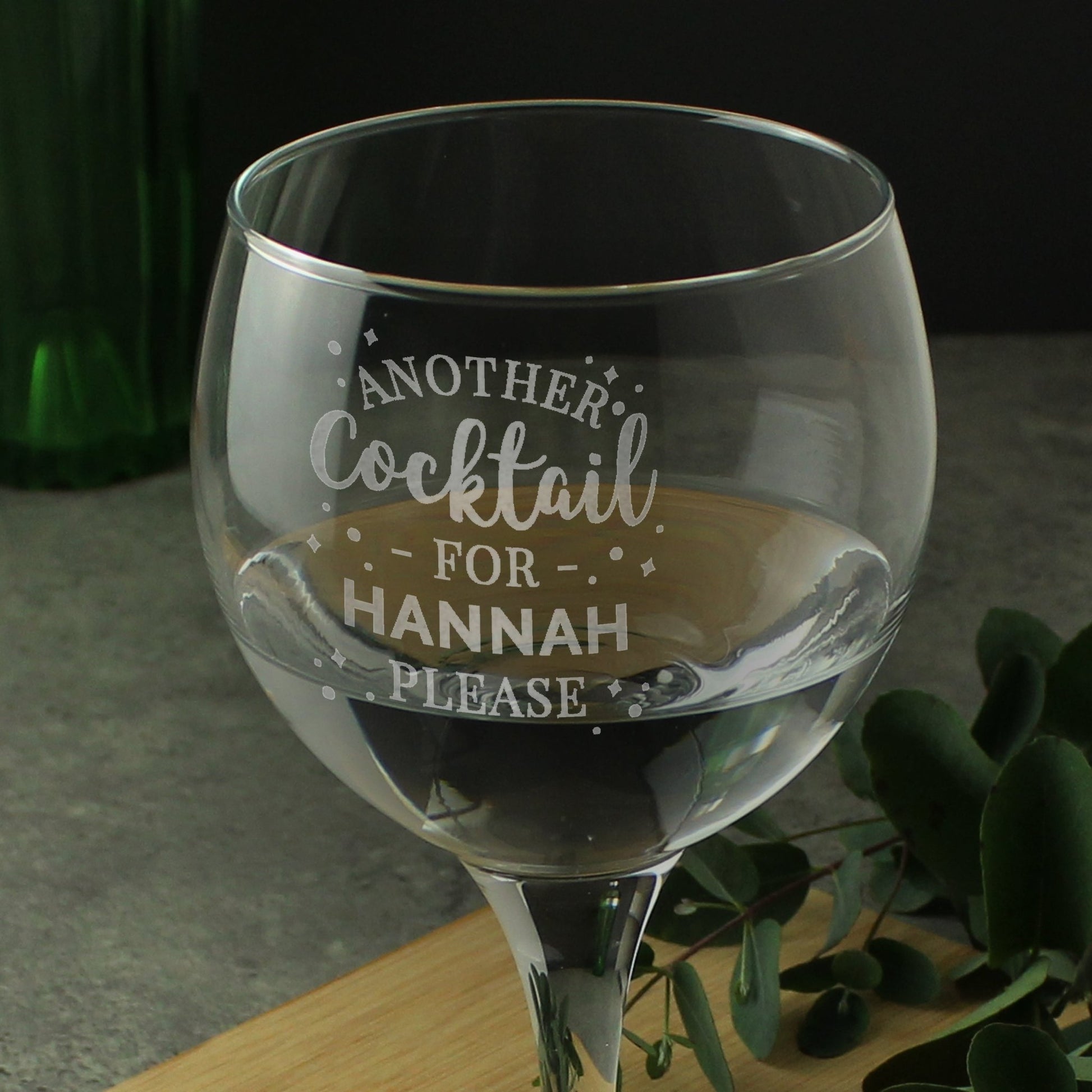 Personalised Another Cocktail Balloon Glass | Inspired Creative Gifts | UK Supplier