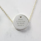 Personalised Any Message Disc Necklace | Inspired Creative Gifts | UK Supplier