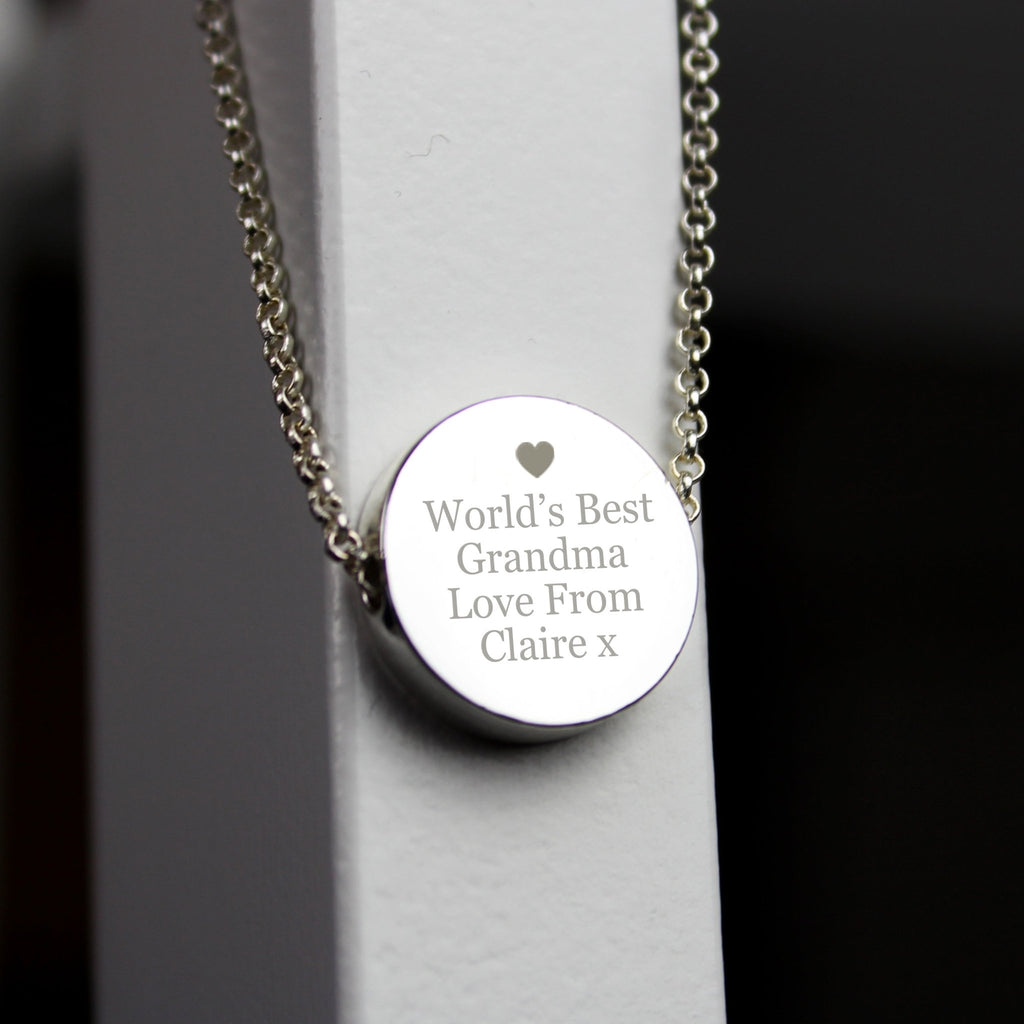 Personalised Any Message Disc Necklace | Inspired Creative Gifts | UK Supplier