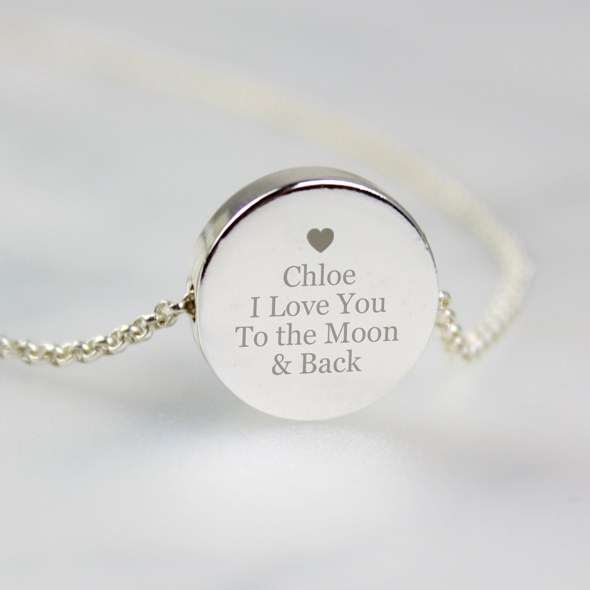 Personalised Any Message Disc Necklace | Inspired Creative Gifts | UK Supplier