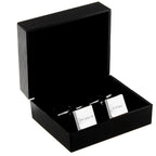 Personalised Any Message Square Cufflinks - 1 line | Inspired Creative Gifts | UK Supplier