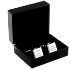 Personalised Any Message Square Cufflinks - 3 lines | Inspired Creative Gifts | UK Supplier
