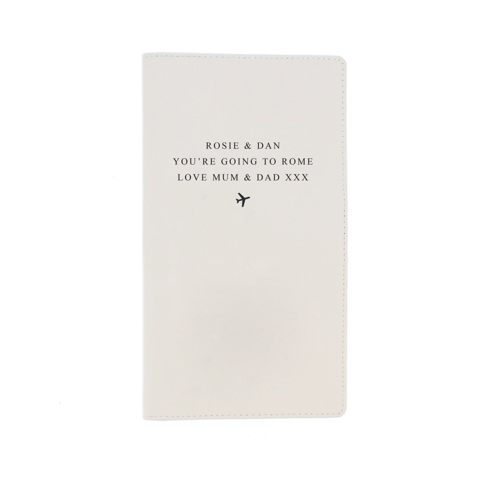 Personalised Any Message Travel Document Holder | Inspired Creative Gifts | UK Supplier