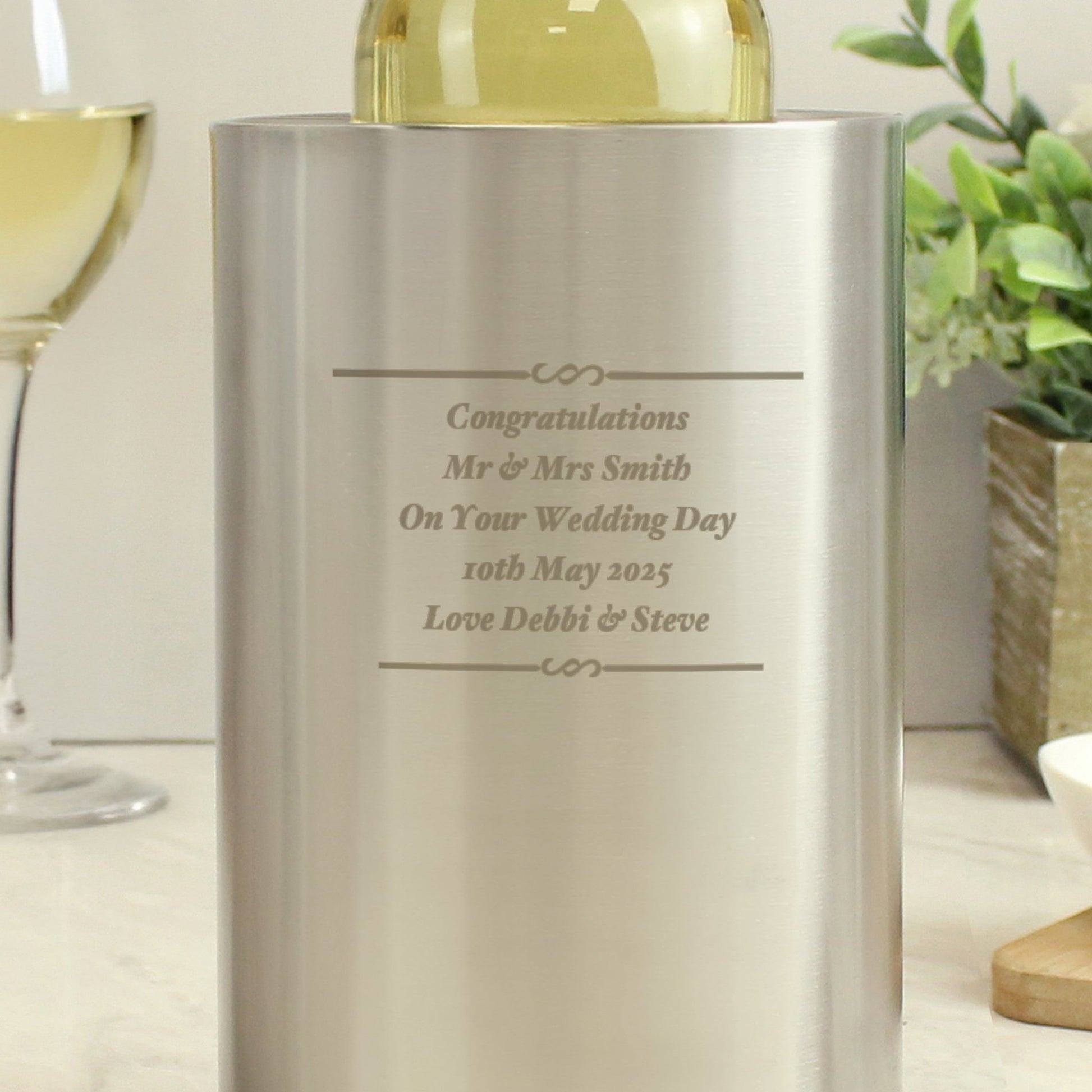 Personalised Any Message Wine Cooler | Inspired Creative Gifts | UK Supplier