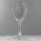 Personalised Any Message Wine Glass | Inspired Creative Gifts | UK Supplier