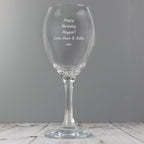 Personalised Any Message Wine Glass | Inspired Creative Gifts | UK Supplier