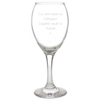 Personalised Any Message Wine Glass | Inspired Creative Gifts | UK Supplier