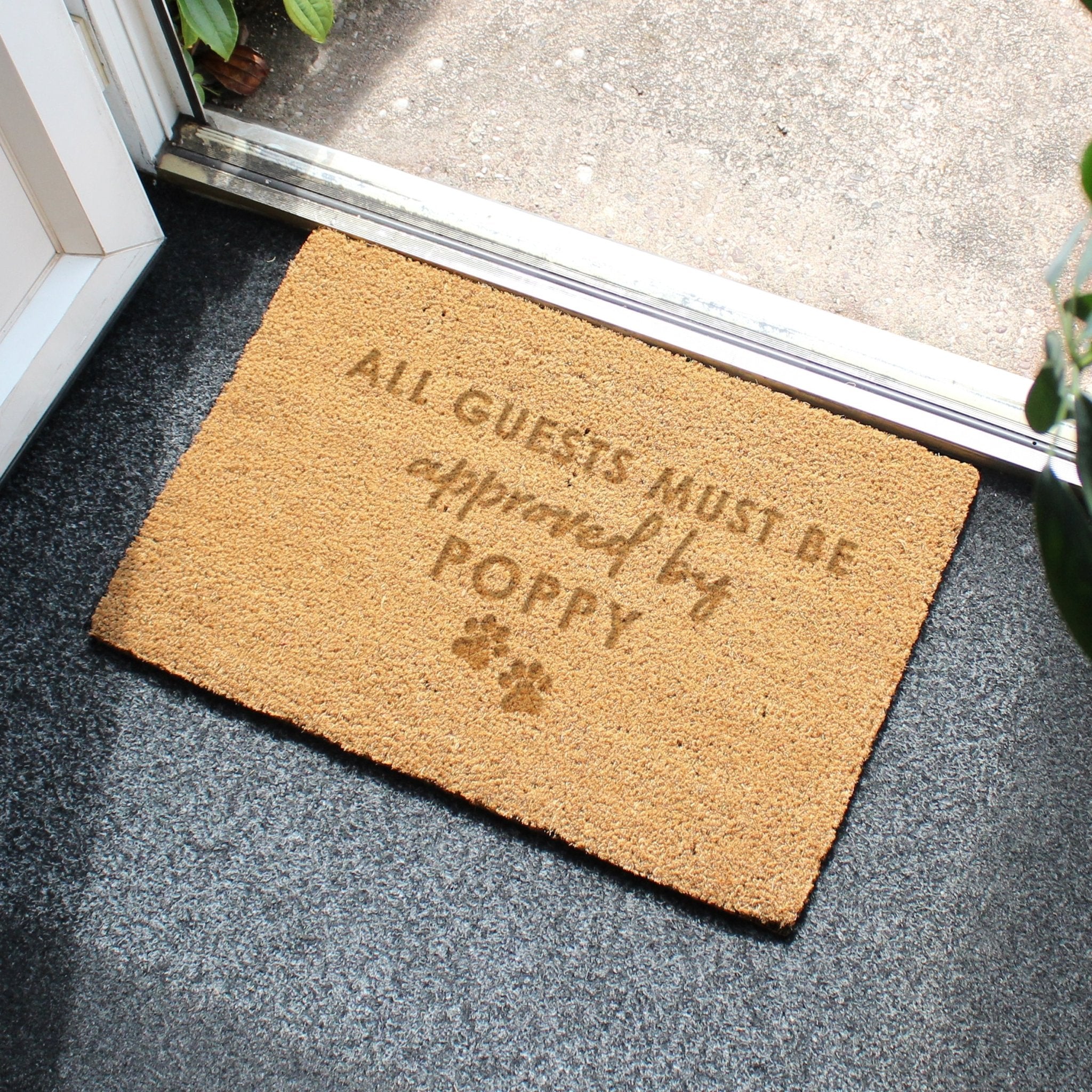 Personalised Approved By The Pet Rectangle Indoor Doormat | Inspired Creative Gifts | UK Supplier