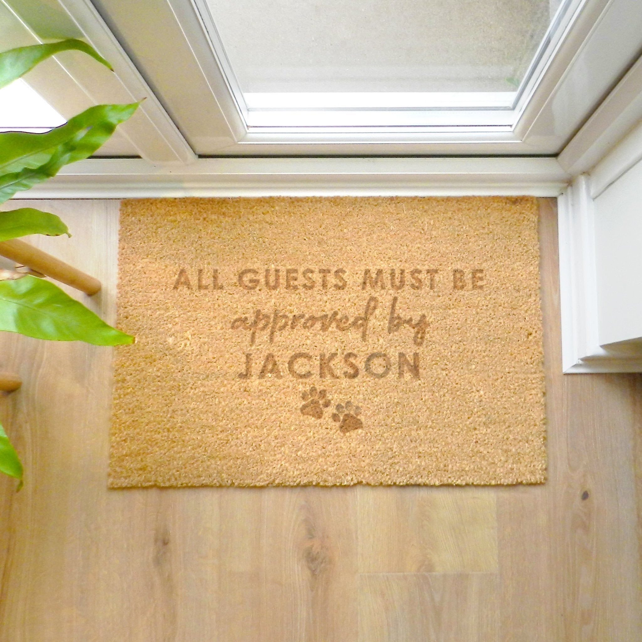 Personalised Approved By The Pet Rectangle Indoor Doormat | Inspired Creative Gifts | UK Supplier
