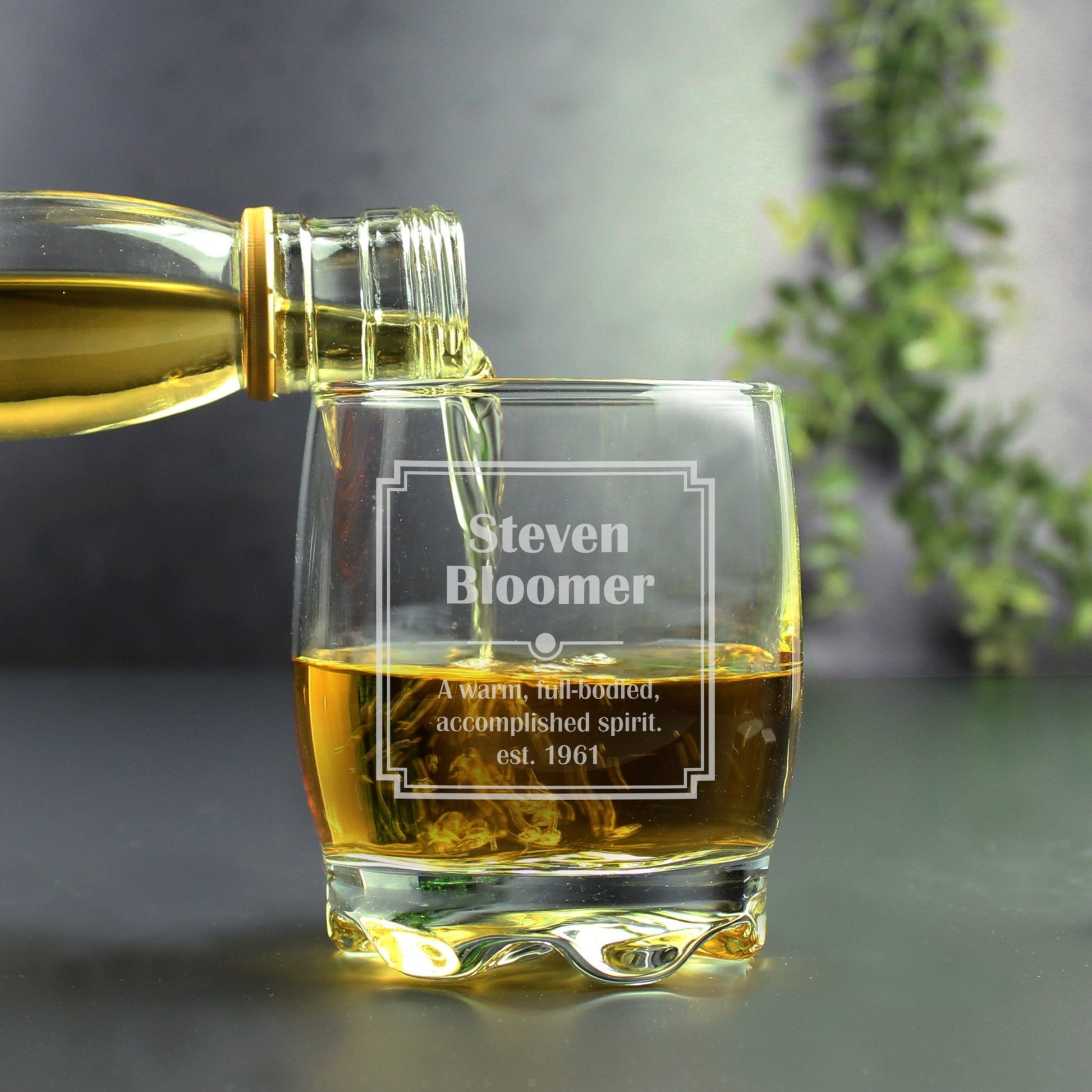 Personalised Art Deco Tumbler | Inspired Creative Gifts | UK Supplier