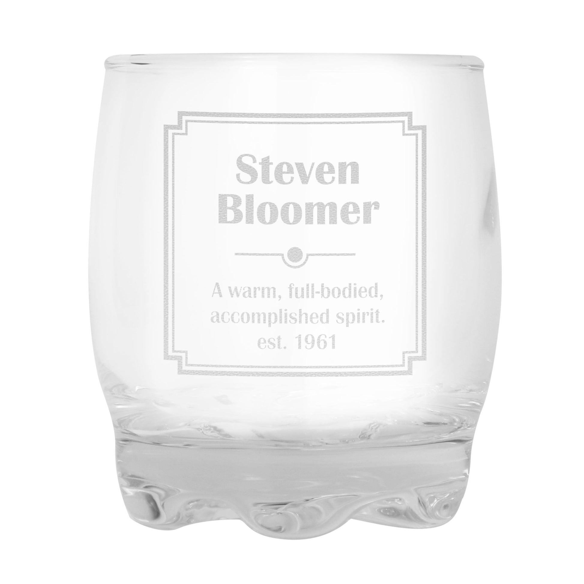 Personalised Art Deco Tumbler | Inspired Creative Gifts | UK Supplier