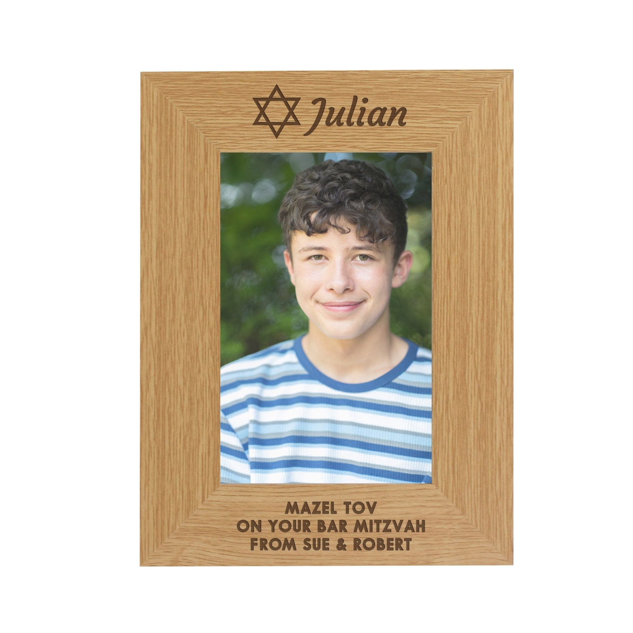Personalised Bar and Bat Mitzvah 6x4 Portrait Frame | Inspired Creative Gifts | UK Supplier
