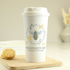 Personalised Bee Insulated Travel Cup | Inspired Creative Gifts | UK Supplier