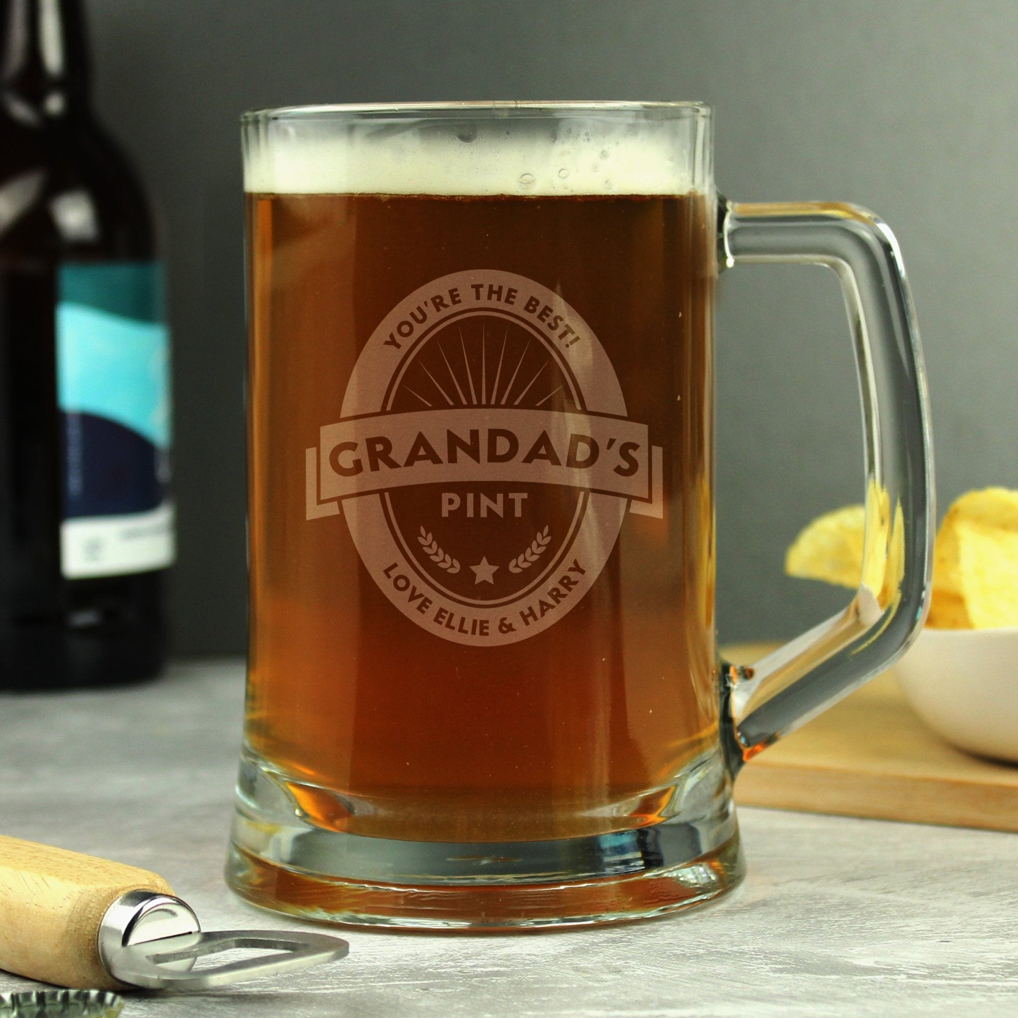 Personalised Beer Label Pint Stern Tankard | Inspired Creative Gifts | UK Supplier