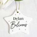 Personalised Believes Ceramic Star Decoration | Inspired Creative Gifts | UK Supplier