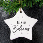 Personalised Believes Ceramic Star Decoration | Inspired Creative Gifts | UK Supplier