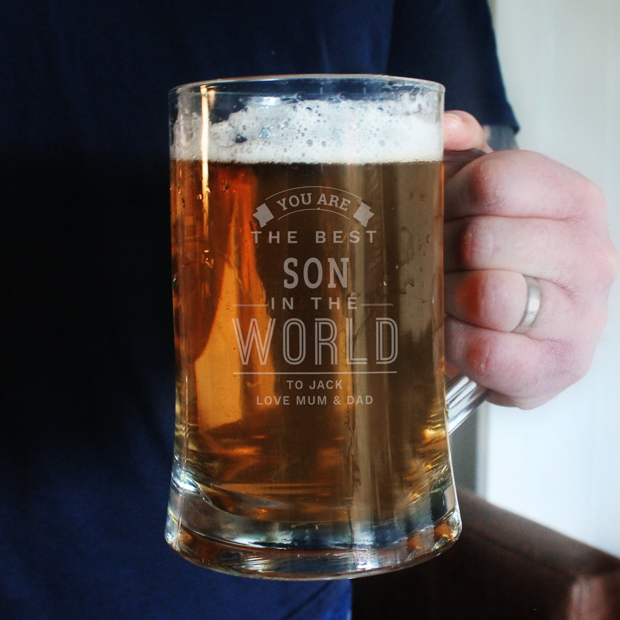 Personalised Best in The World Pint Stern Tankard | Inspired Creative Gifts | UK Supplier