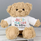 Personalised Best Teacher Teddy Bear | Inspired Creative Gifts | UK Supplier