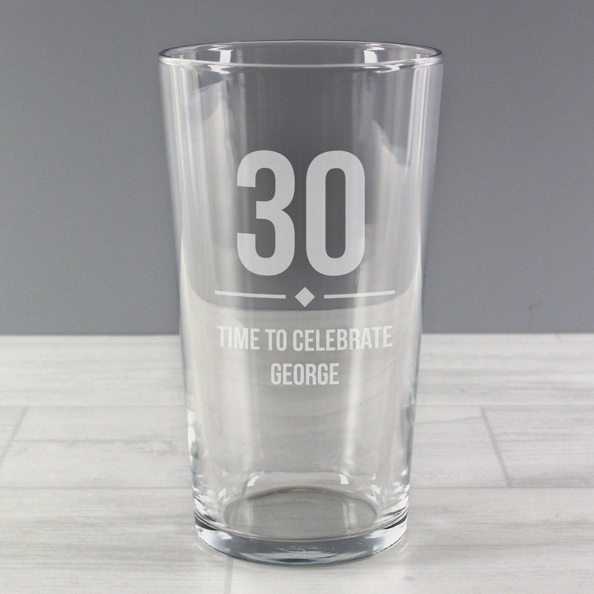Personalised Big Age Birthday Pint Glass | Inspired Creative Gifts | UK Supplier