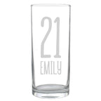 Personalised Big Age Hi Ball Glass | Inspired Creative Gifts | UK Supplier