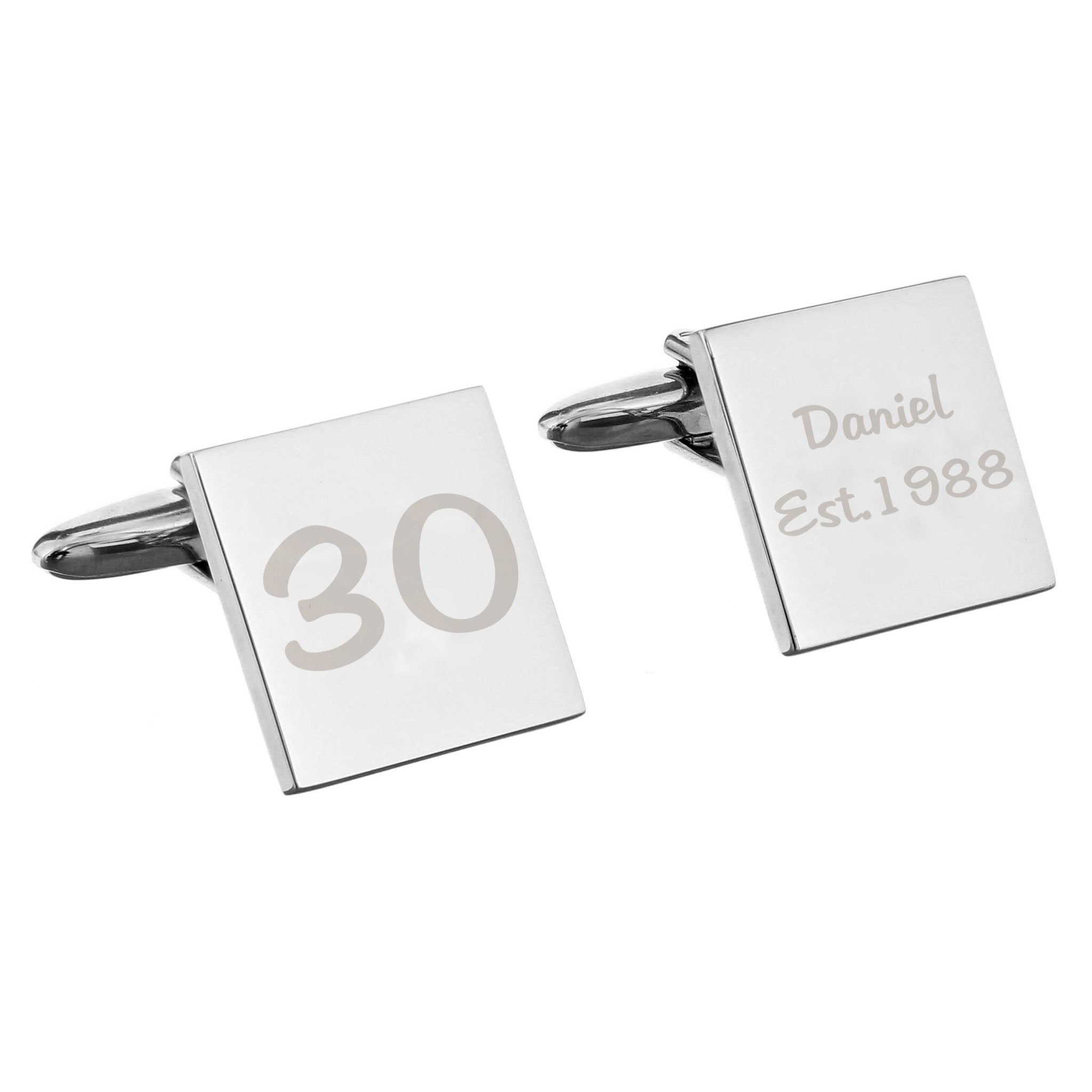 Personalised Birthday Big Age Cufflinks | Inspired Creative Gifts | UK Supplier