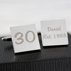 Personalised Birthday Big Age Cufflinks | Inspired Creative Gifts | UK Supplier