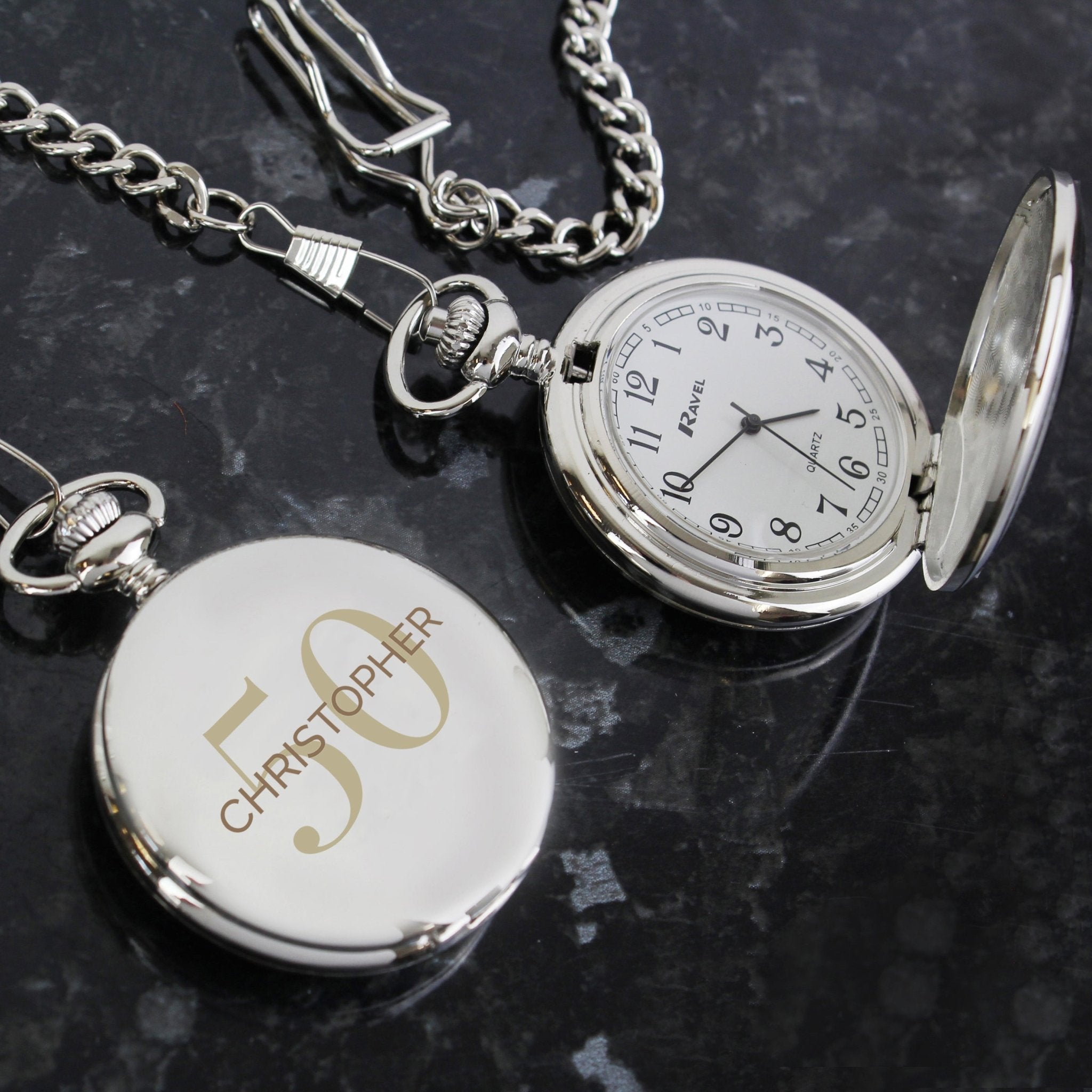 Personalised Birthday Big Age Pocket Fob Watch | Inspired Creative Gifts | UK Supplier