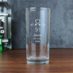 Personalised Birthday Craft Hi Ball Glass | Inspired Creative Gifts | UK Supplier