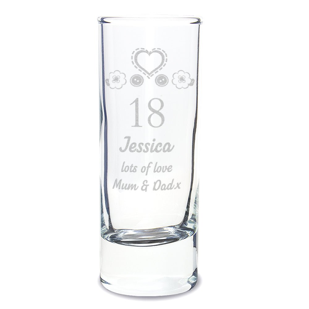 Personalised Birthday Craft Shot Glass Engraved | Inspired Creative Gifts | UK Supplier