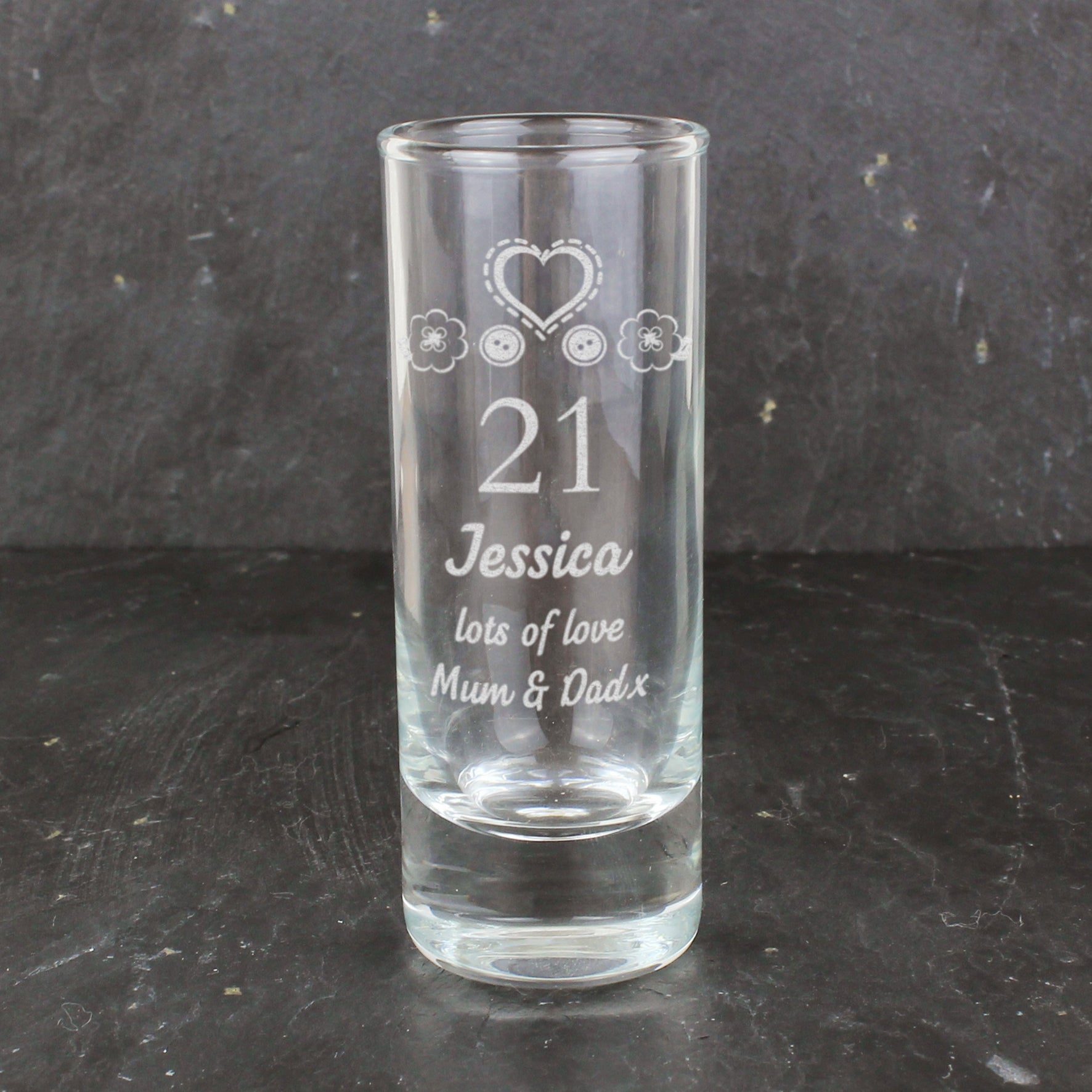 Personalised Birthday Craft Shot Glass Engraved | Inspired Creative Gifts | UK Supplier