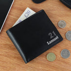 Personalised Birthday Leather Wallet | Inspired Creative Gifts | UK Supplier