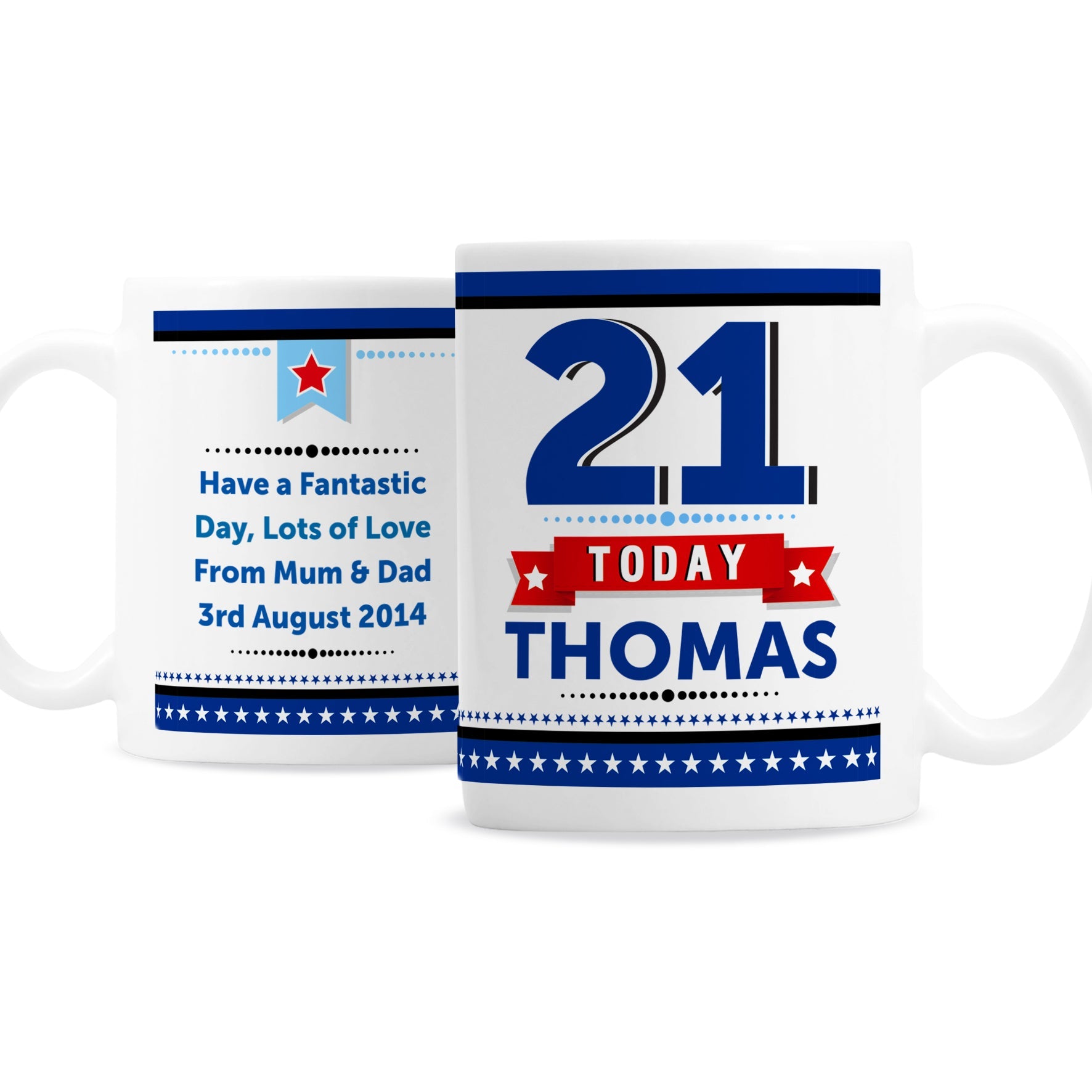 Personalised Birthday Star Mug | Inspired Creative Gifts | UK Supplier