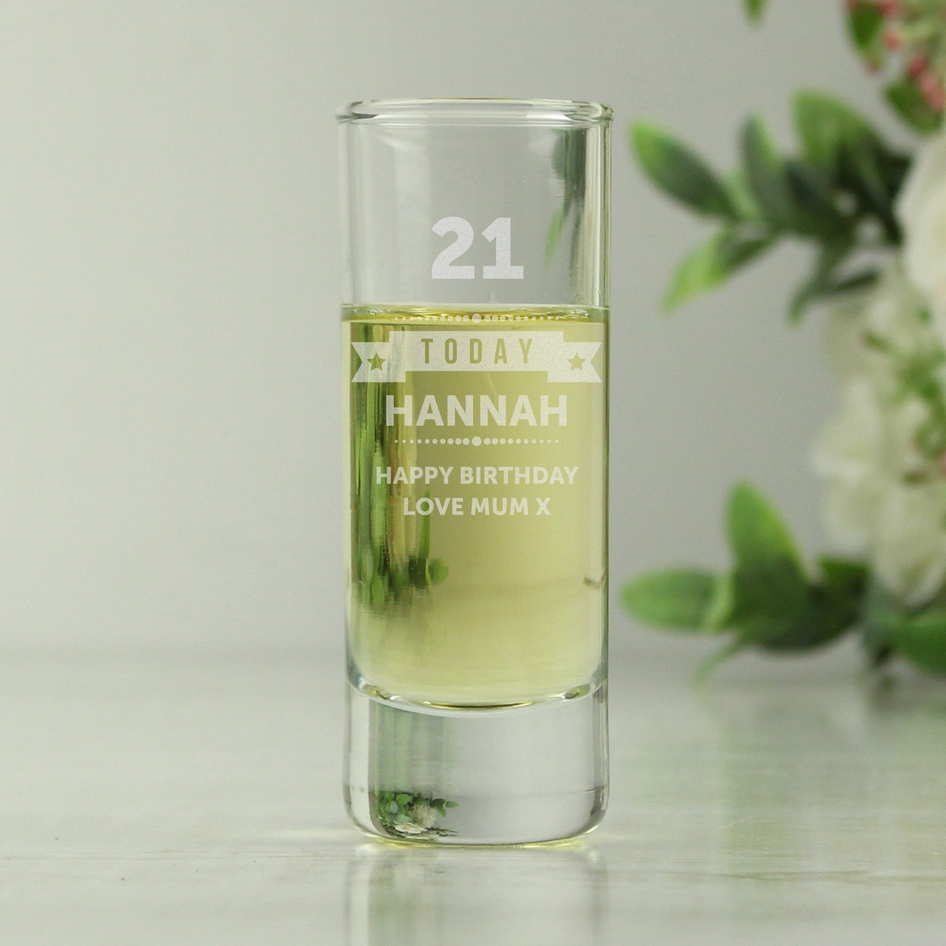 Personalised Birthday Star Shot Glass | Inspired Creative Gifts | UK Supplier