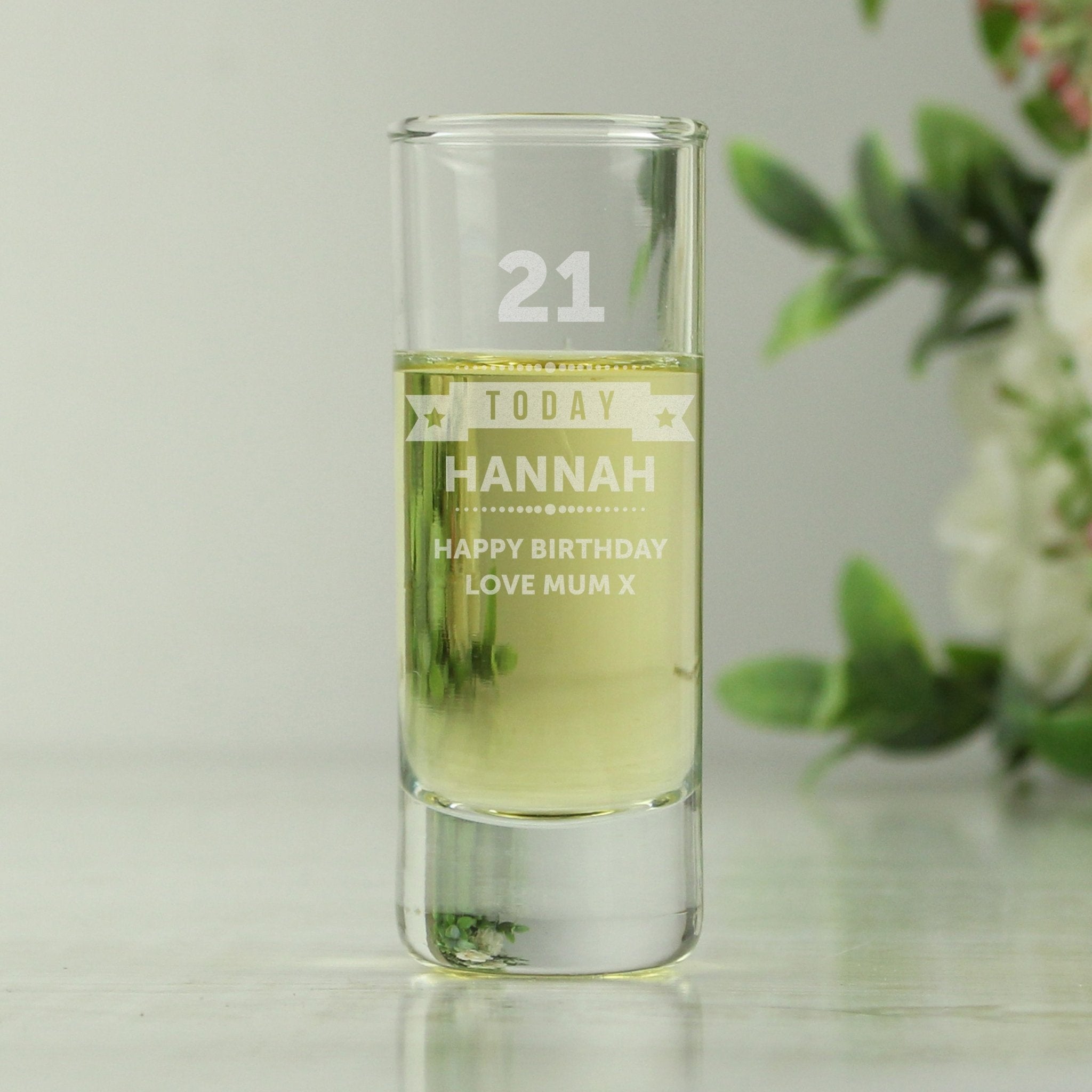 Personalised Birthday Star Shot Glass | Inspired Creative Gifts | UK Supplier