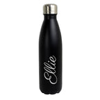 Personalised Black Metal Insulated Drinks Bottle | Inspired Creative Gifts | UK Supplier