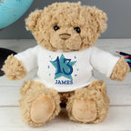 Personalised Blue Big Age Teddy Bear | Inspired Creative Gifts | UK Supplier