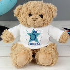 Personalised Blue Big Age Teddy Bear | Inspired Creative Gifts | UK Supplier
