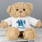 Personalised Blue Big Age Teddy Bear | Inspired Creative Gifts | UK Supplier
